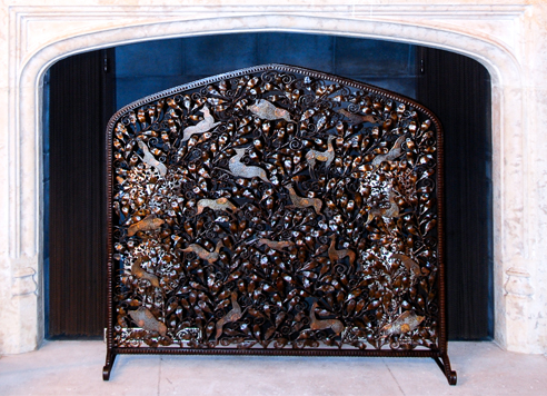 Edgar Brandt “La Foret” Fire Screen