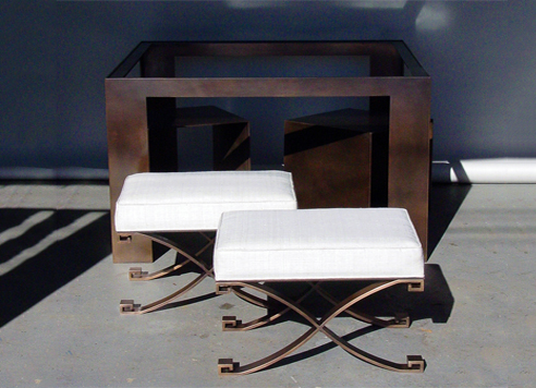 Steel Table + Chair Set – Halekulani Hotel